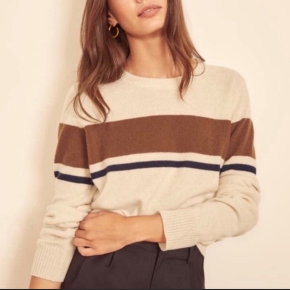 NWT Reformation Jeans Cashmere Crewneck Sweater - Picture 2 of 8